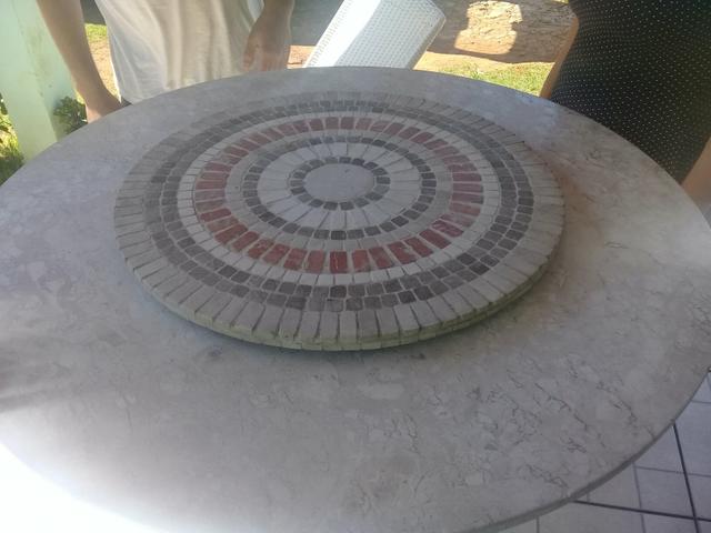 Preço $ tampo de mármore e prato giratório