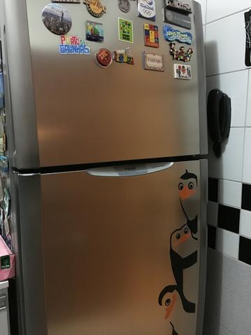 Refrigerador GE Frost Free 410 - INOX
