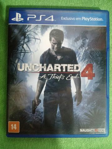 Uncharted 4 ps4 seminovo! com apenas 10 dias de uso