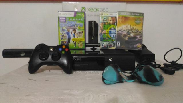 Xbox 360 Super Slim Desbloqueado +kinect + Acessórios+