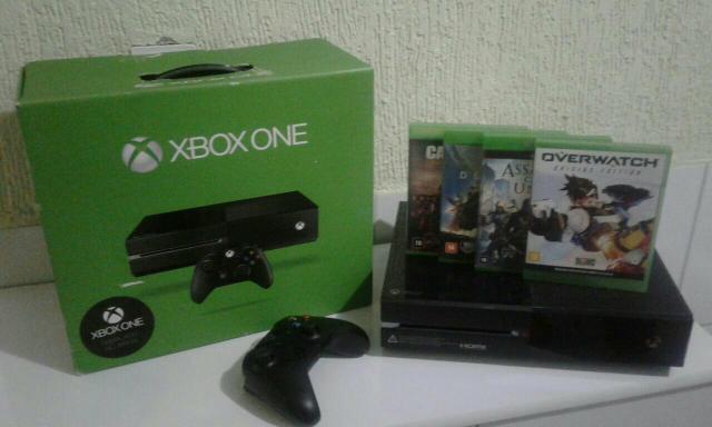 Xbox one 500gb semi novo+35 jogos R$