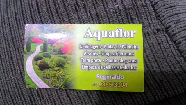 Aquaflor. jardineiro.jardinagem