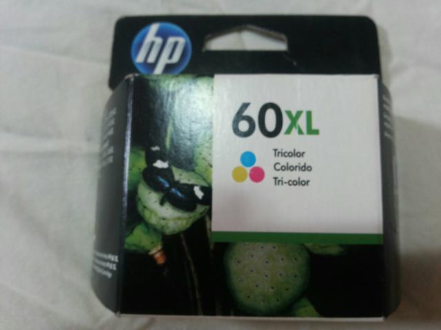 Cartucho colorido 60xl para impressora HP. Original!