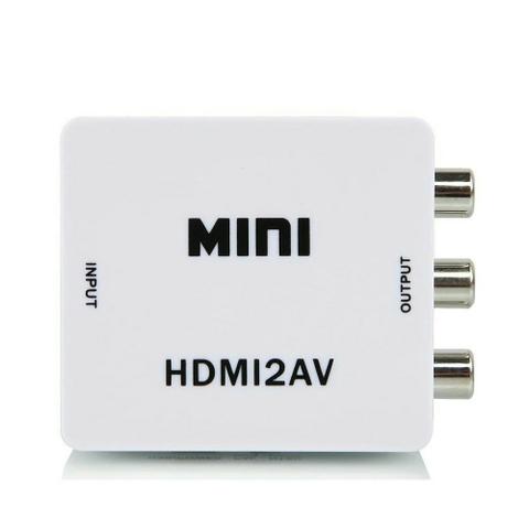 Conversor HDMI para AV com os cabos