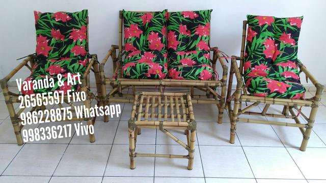 Sofá de Bambu Jogo completo Direto da Fábrica