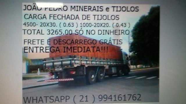 Tijolos mileiro e carga fechada