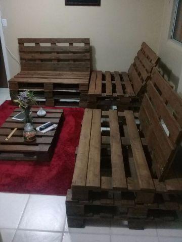 Conjunto Sofá de Pallet