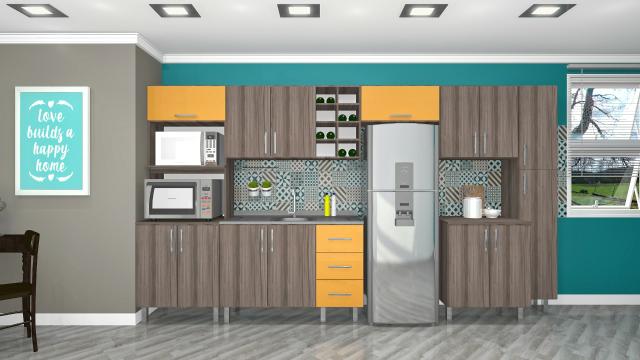 Cozinha modulada Jade 7pçs Orçamento grátis 