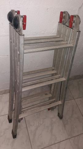 Escada cavaletes de alumínio