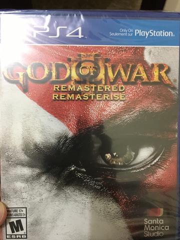 Jogo God of War 3 remasterizado lacrado