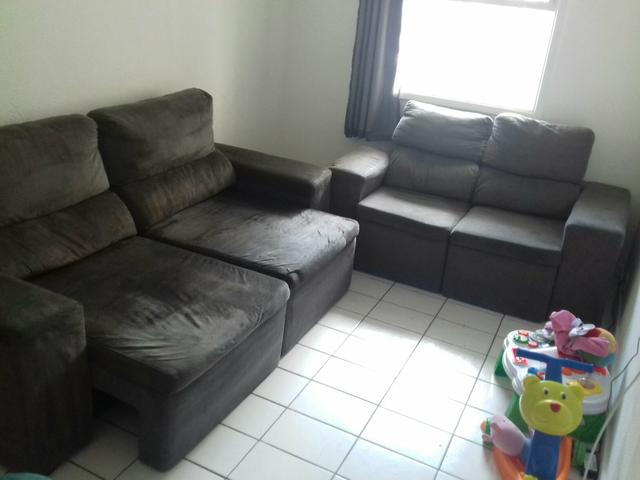 Jogo sofa retratil 3 e 2 lugares