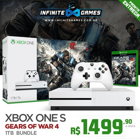 Novo Xbox One S 1TB Gears of War 4 Bundle, novo e lacrado,