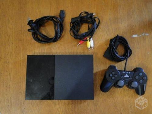 PS2 Slim + 2 controles, Card, Adp Led, jogosPS2