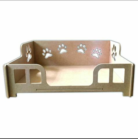 Caminha para cães mdf pequena