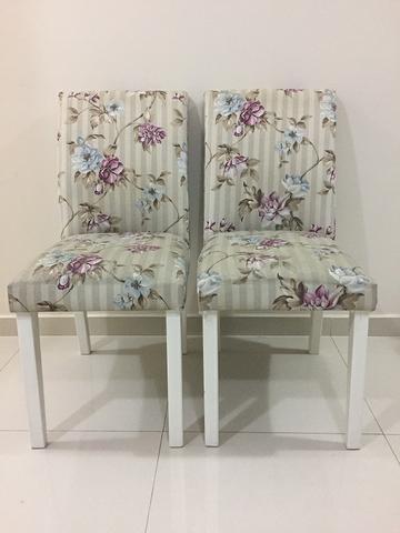 Conjunto Cadeiras Estofadas Floral