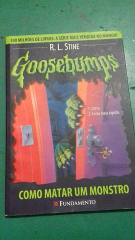 Livros da coleção "goosebumps"