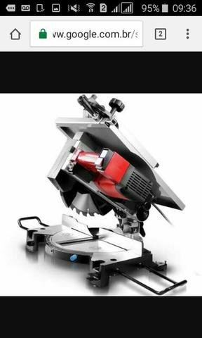 Serra esquadria e bancada