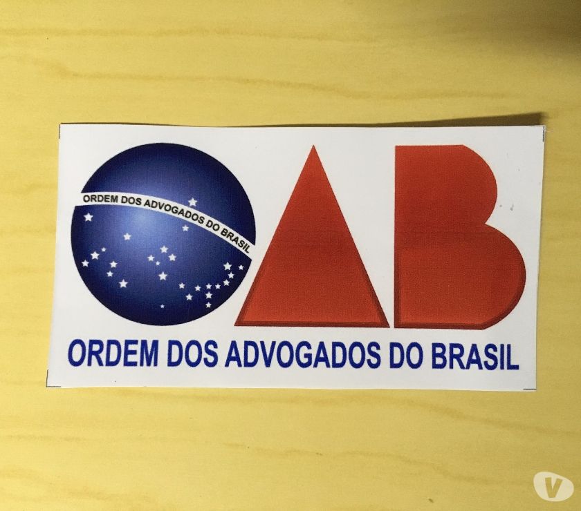 Adesivo OAB advogado para colocar no vidro do carro