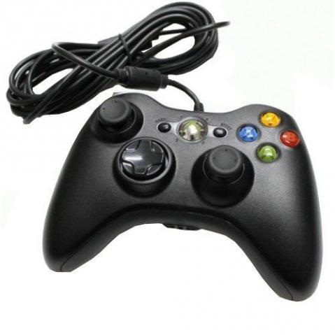 Controle joystick com fio xbox 360 e pc
