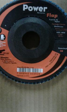 Disco flap de 40 grão
