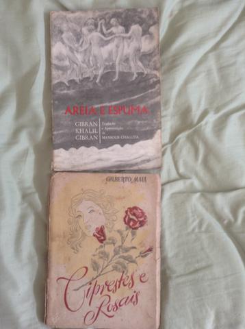 Dois livros de poesia e poemas