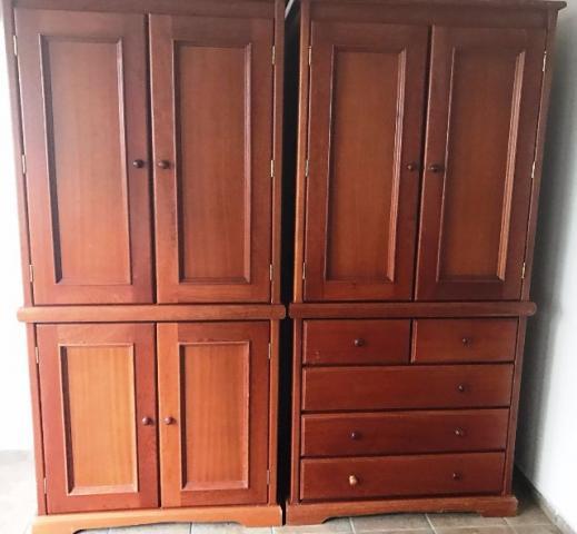 Jogo de Quarto em Madeira Maciça Angelim 5 módulos