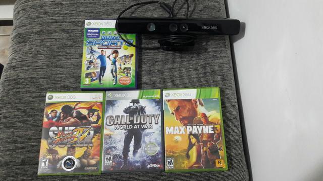 Jogos e Kinect para Xbox 360.