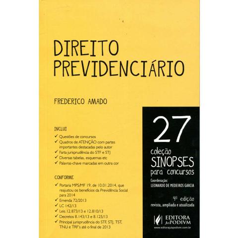 Livro Direito Previdenciário - V.27