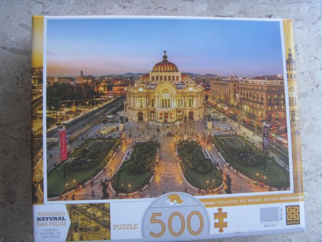 Quebra Cabeça Puzzle 500 Palácio de Belas Artes No Mexico