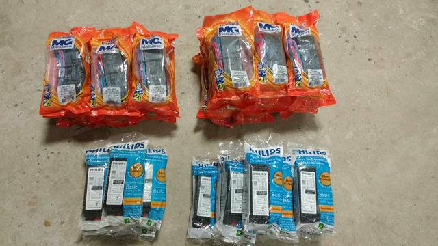 Reatores para lâmpadas fluorescentes, novos em embalagens