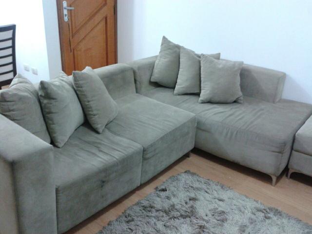 Sofá de canto 5 lugares com chaise lindíssimo!
