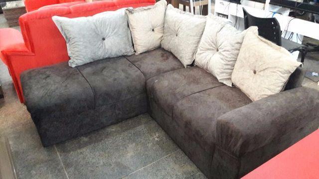 Sofa de canto promoçao ate 6x entrega no dia