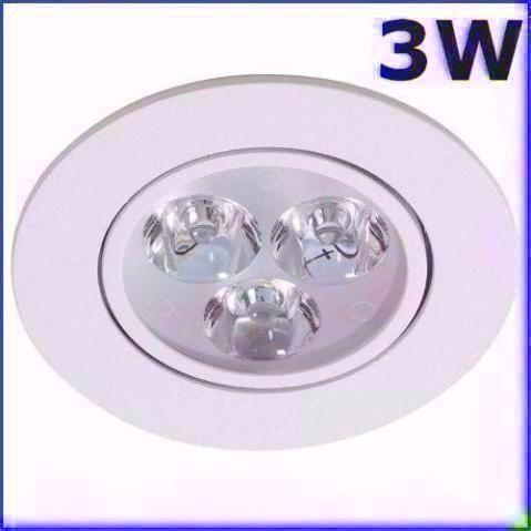 Spots led embutir 3w lampadas croica plafon oi 