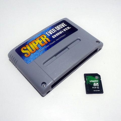 Super Everdrive Snes Famicom + Sd 8gb Jogos para Super