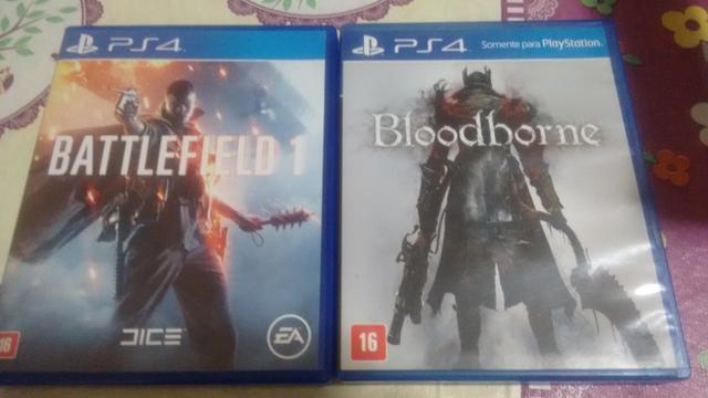 Bloodborne e battlefield 1 ps4