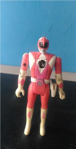 Boneco Power Rangers Rosa (vira a cabeça)