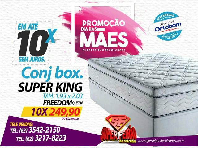 Conj. Box Ortobom super King "Oferta"