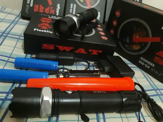Lanterna de led swat recarregável cree Q5 profissional