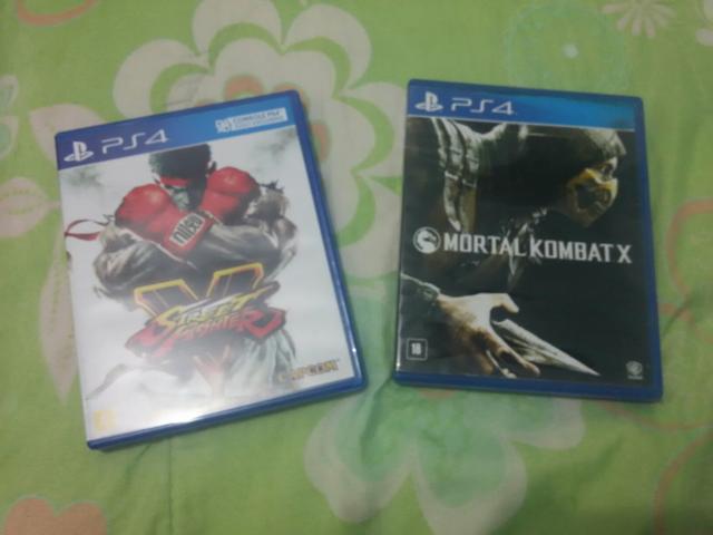 Mortal kombat x / street fighter v jogos ps4