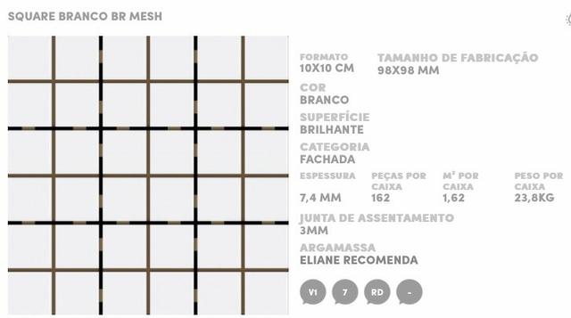 Revestimento branco br 10x10
