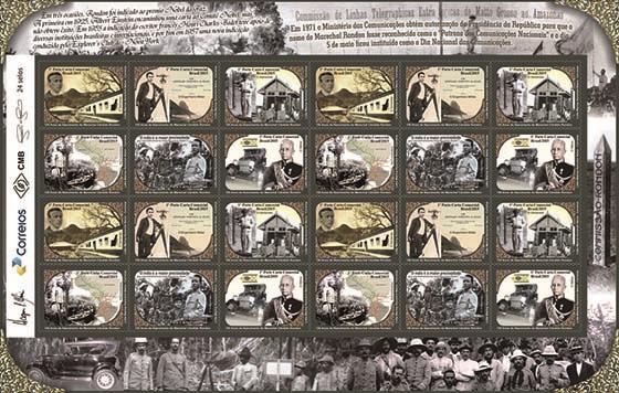 Selos 1° Porte Carta Comercial - Comissão Rondon