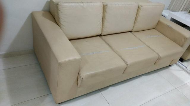 Sofa com chaise retratil 3 lugares