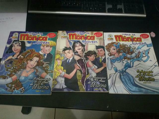 Gibis turma da Mônica jovens, aniversario de 15 anos da