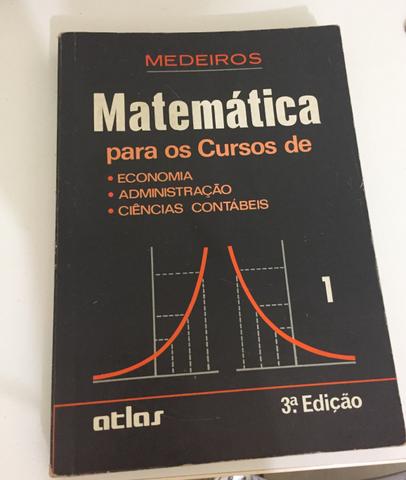 Livro Matemática pra os cursos de Economia, Administração