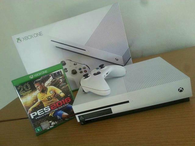 Xbox One S 500gb Slim 4k Branco + 1Controle + 1Jogo +