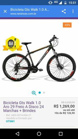 Bicicleta gts walk 1.0