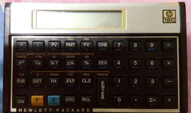 Calculadora Financeira Hp12c original Gold em português