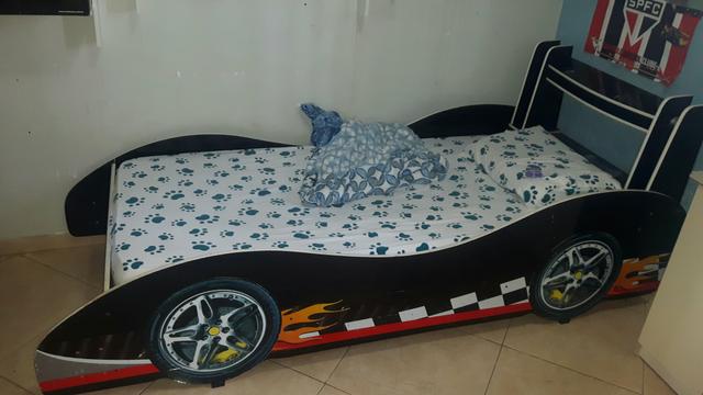 Cama Carrinho solteirão com Baú excelente qualidade e