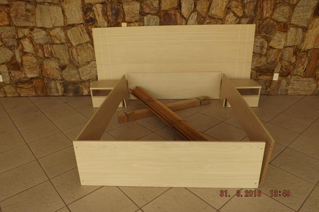 Cama NOVA com Painel e Criados Mudos