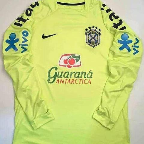 Camisa de treino seleção brasileira manga longa tamanho m
